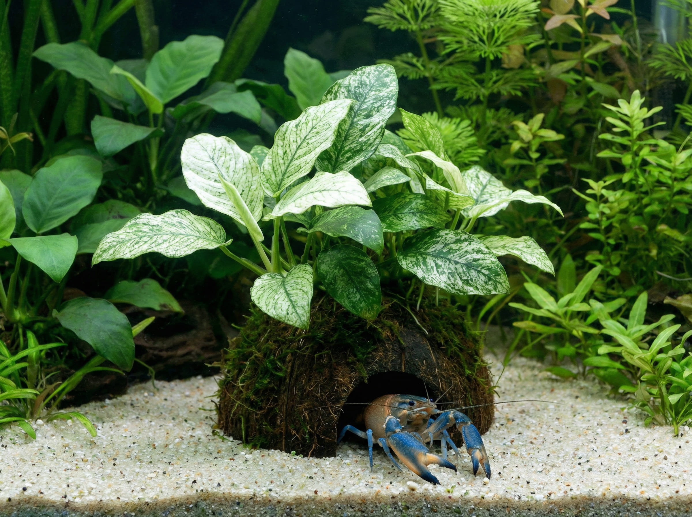 Anubias barteri var. nana 'Pinto' (Pinto Anubias)